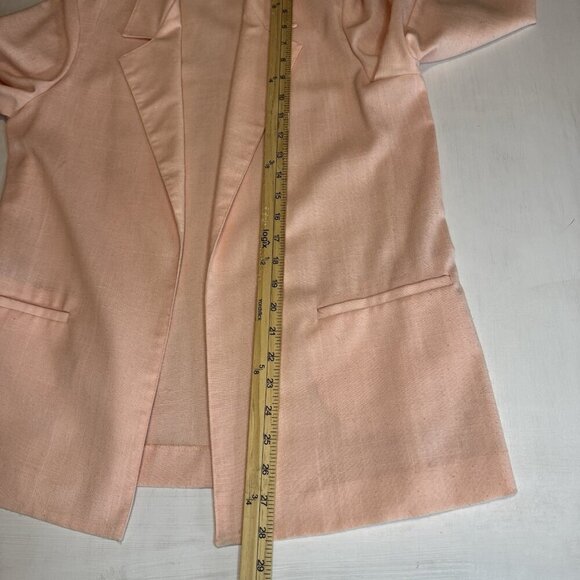 Vintage JBJ 80s 90s Women's Blazer Jacket Size Large Pink Made In USA Career - Picture 10 of 15